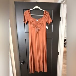 Causal Brown Old Navy Midi Dress